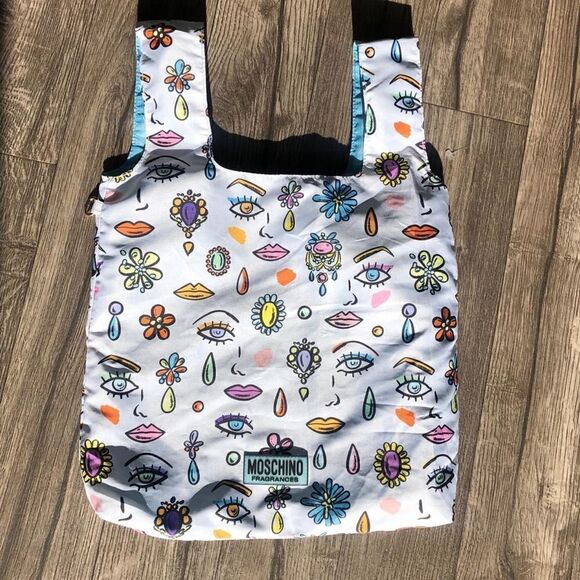 Moschino Cheap & Chic So Real Fragrance patterned Tote Shopper Bag Purse - Picture 2 of 6